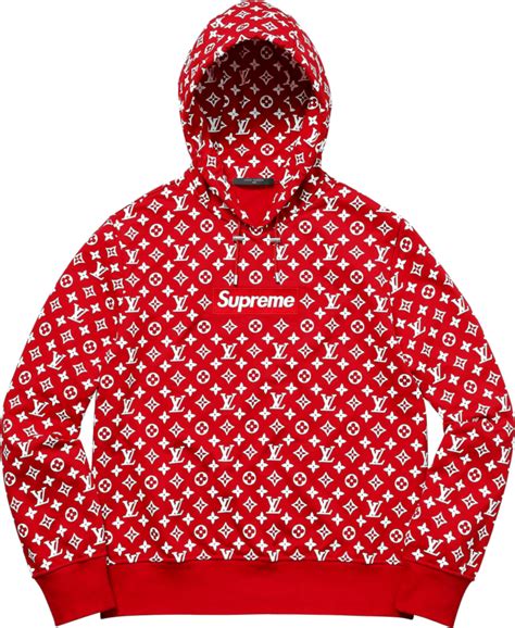 louis vuitton x supreme pullover hoodie
